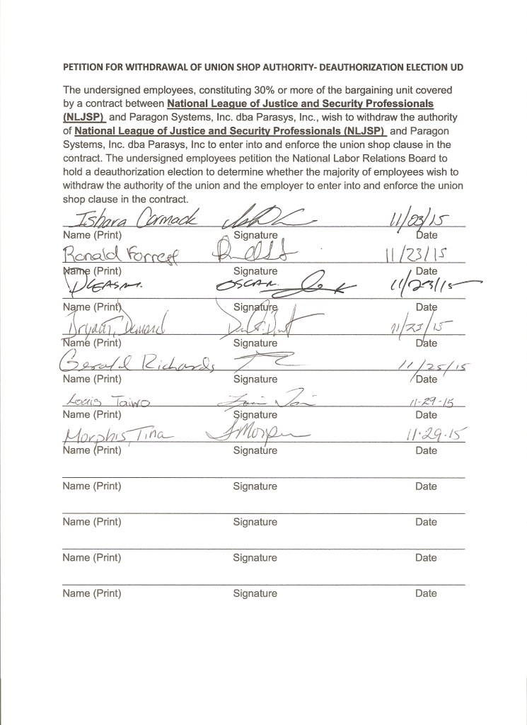 NLJSP, National League of Justice and Security Professionals