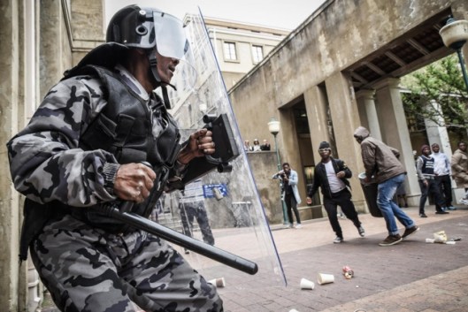 #FeesMustFall protests, SECURITY GUARD
