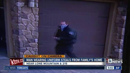 Man breaks into home dressed as security guard